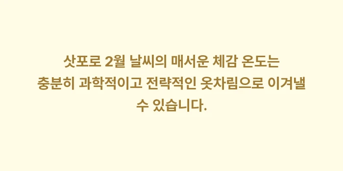 삿포로 2월 날씨 체감 온도: 삿포로 2월 날씨의 매서운... (2)
