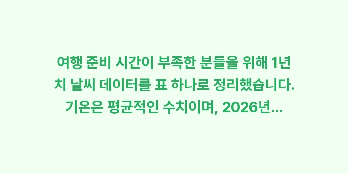 2026 도쿄 날씨: 여행 준비 시간이 부족한 분... (1)