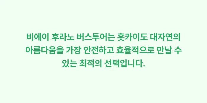 비에이 후라노 버스투어: 비에이 후라노 버스투어는 홋... (2)