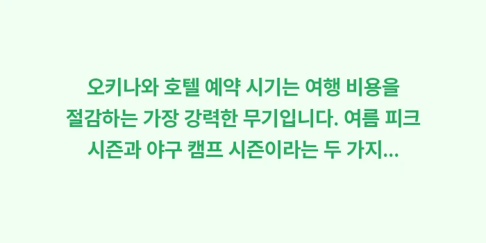 오키나와 호텔 예약 시기: 오키나와 호텔 예약 시기는... (2)