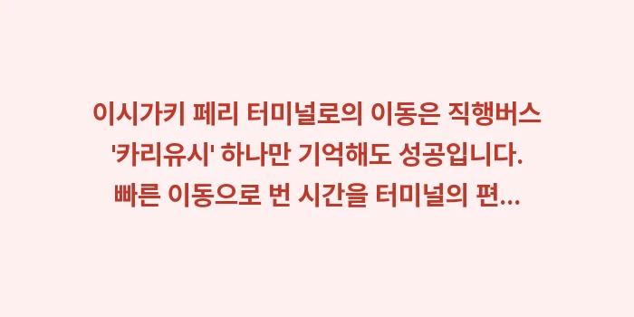 이시가키 페리 터미널 이동 방법: 이시가키 페리 터미널로의 이... (2)