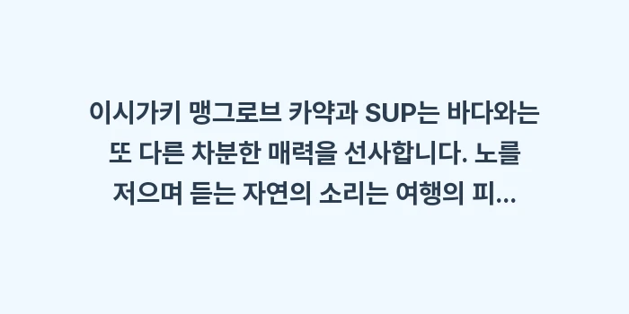 이시가키 맹그로브 카약 SUP: 이시가키 맹그로브 카약과 S... (2)