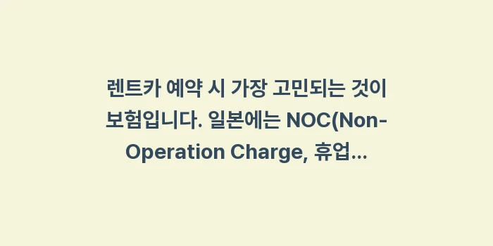 이시가키 렌트카: 렌트카 예약 시 가장 고민되... (1)