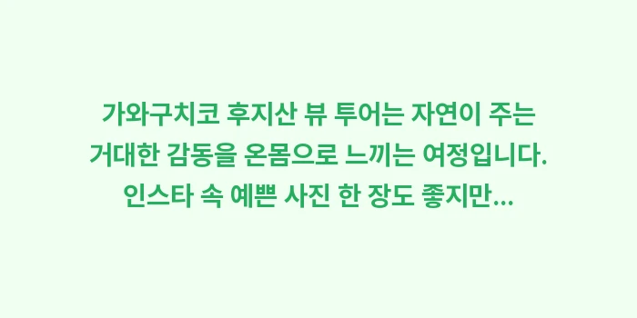 가와구치코 후지산 뷰 투어: 가와구치코 후지산 뷰 투어는... (2)