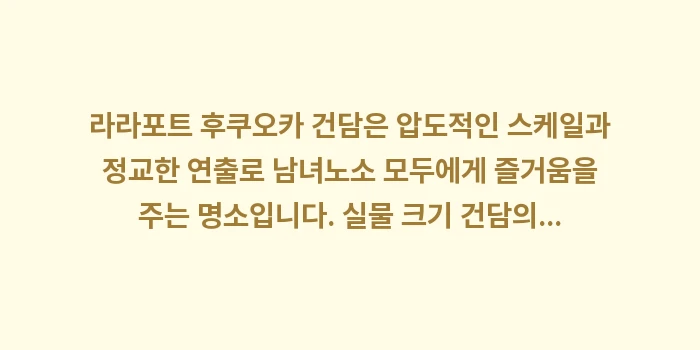 라라포트 후쿠오카 건담: 라라포트 후쿠오카 건담은 압... (2)