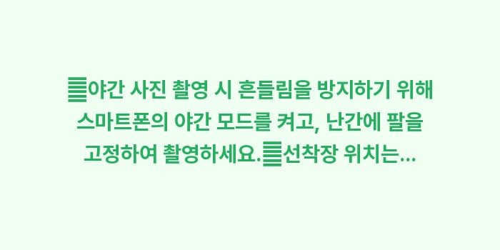 나카스 리버 크루즈: ✔야간 사진 촬영 시 흔들림... (1)