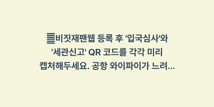 오사카 여행 가이드: ✔비짓재팬웹 등록 후 입국... (1)