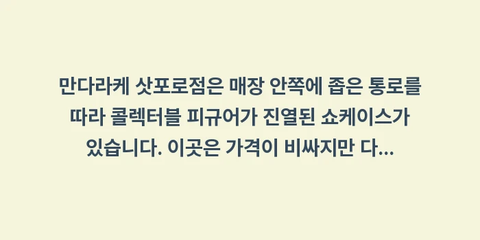 삿포로 중고 피규어 쇼핑: 만다라케 삿포로점은 매장 안... (1)