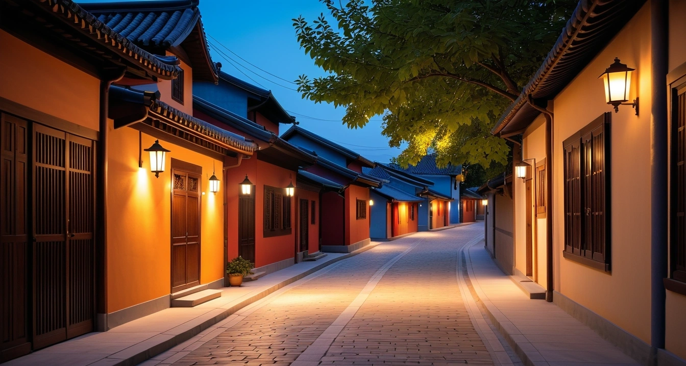 부여 규암마을 핵심 분석 : 규암마을의 고즈넉한 저녁 풍경