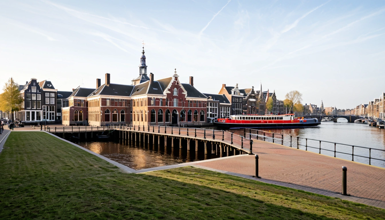 Amsterdam nd historic dutch brick ferry t 2