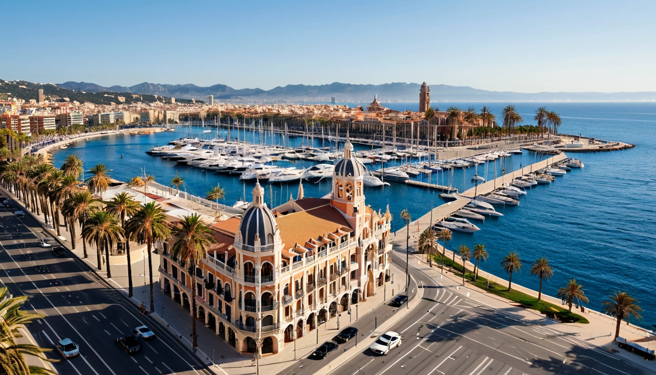 Barcelona po mediterranean coastal promen 2