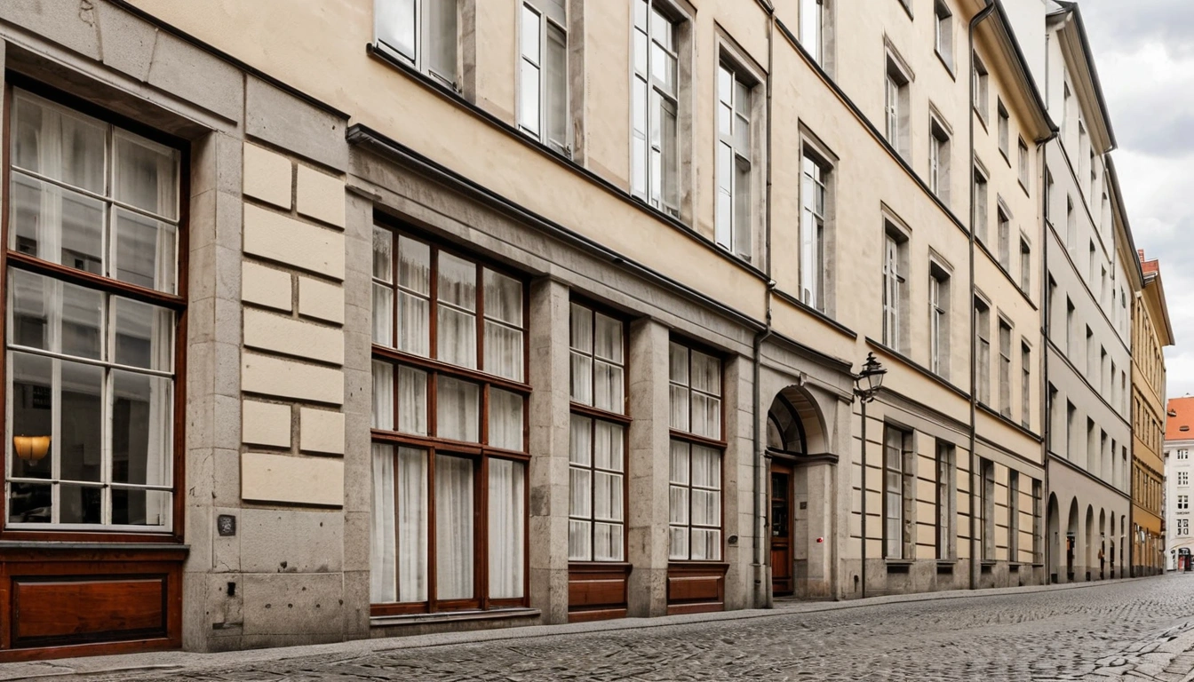 Berlin mitte cobblestone street in berlin 2