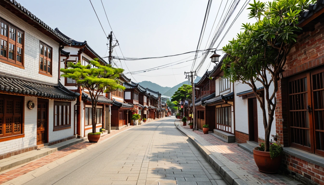Cheongju unc scenic street view of a char 3