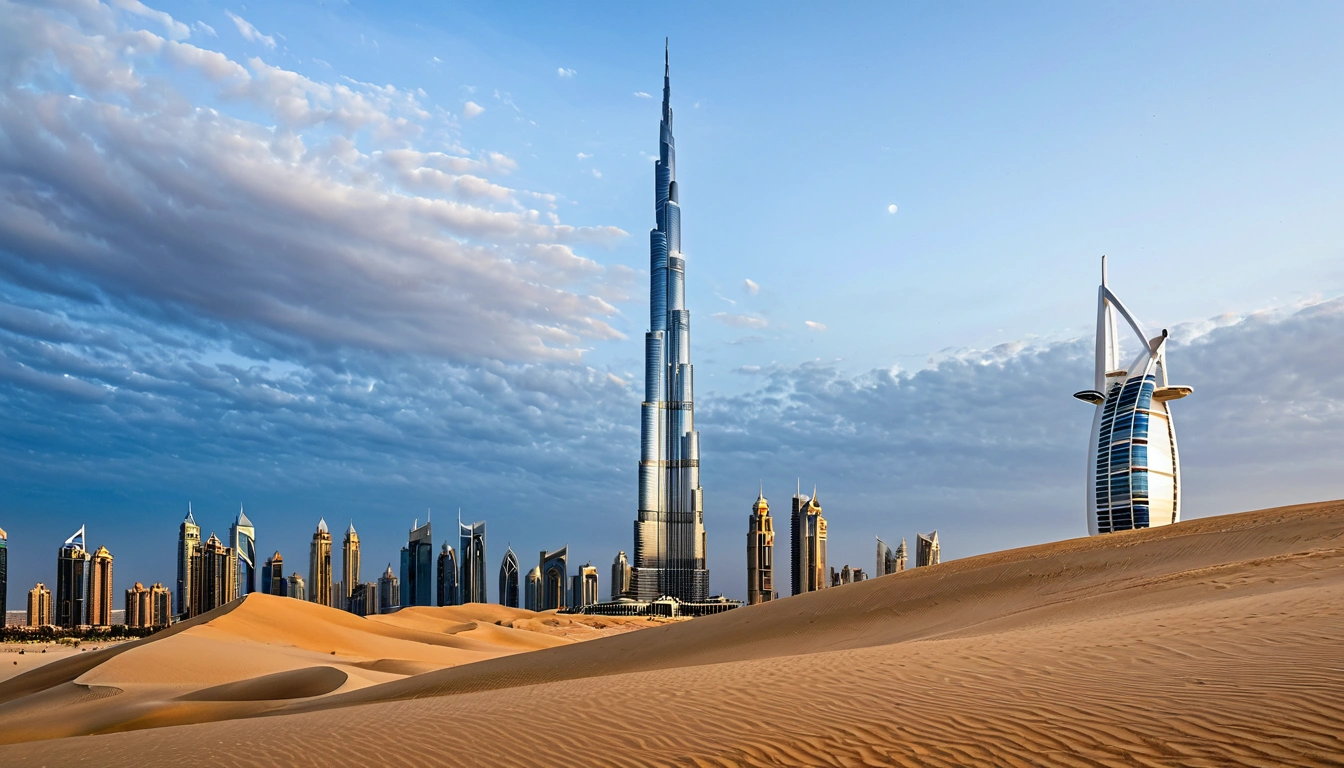 Dubai burj k a majestic modern skyscraper 1