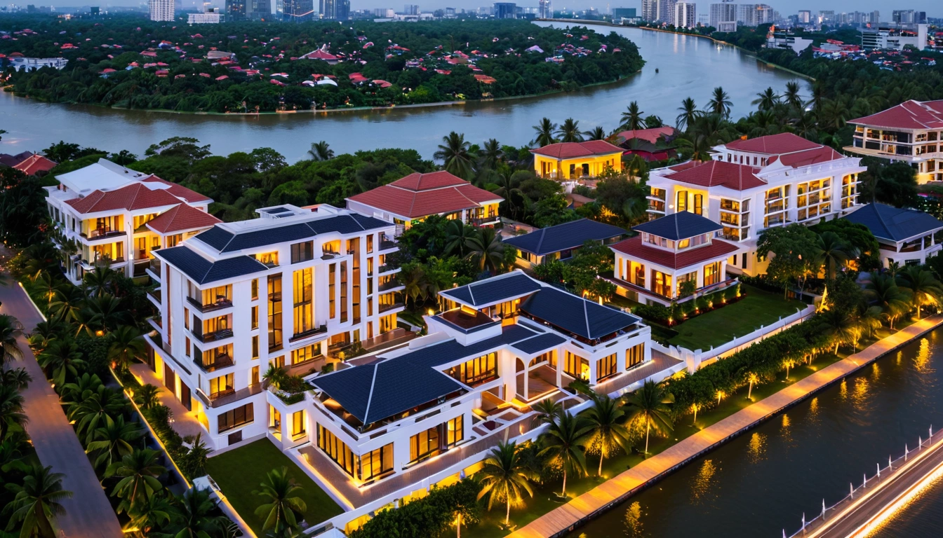 Ho chi minh a luxury riverside villa ext 1