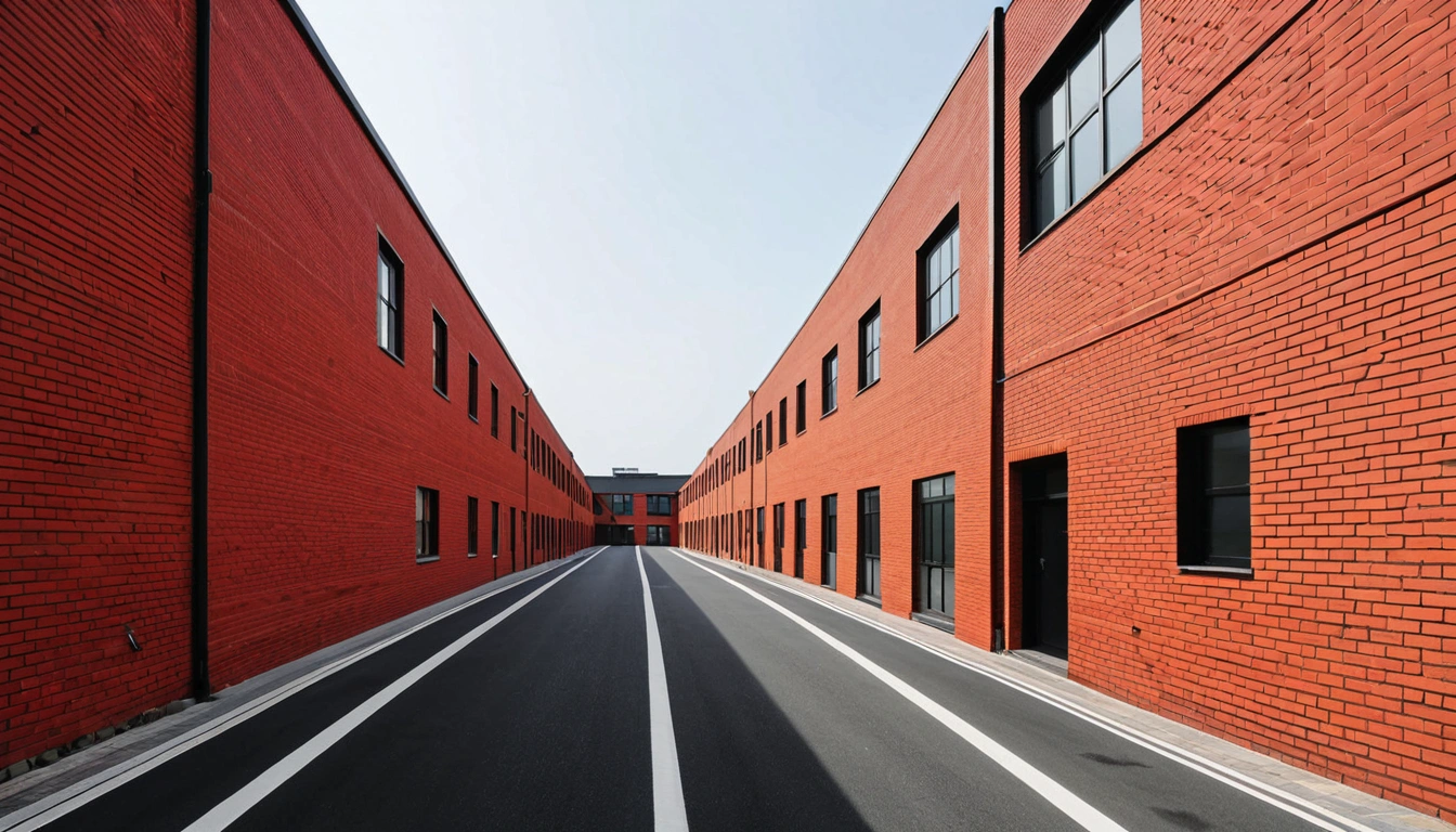 Jeju tapdong modern minimalist red brick 1