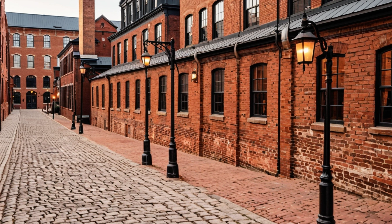 Toronto dist historic red brick industria 1