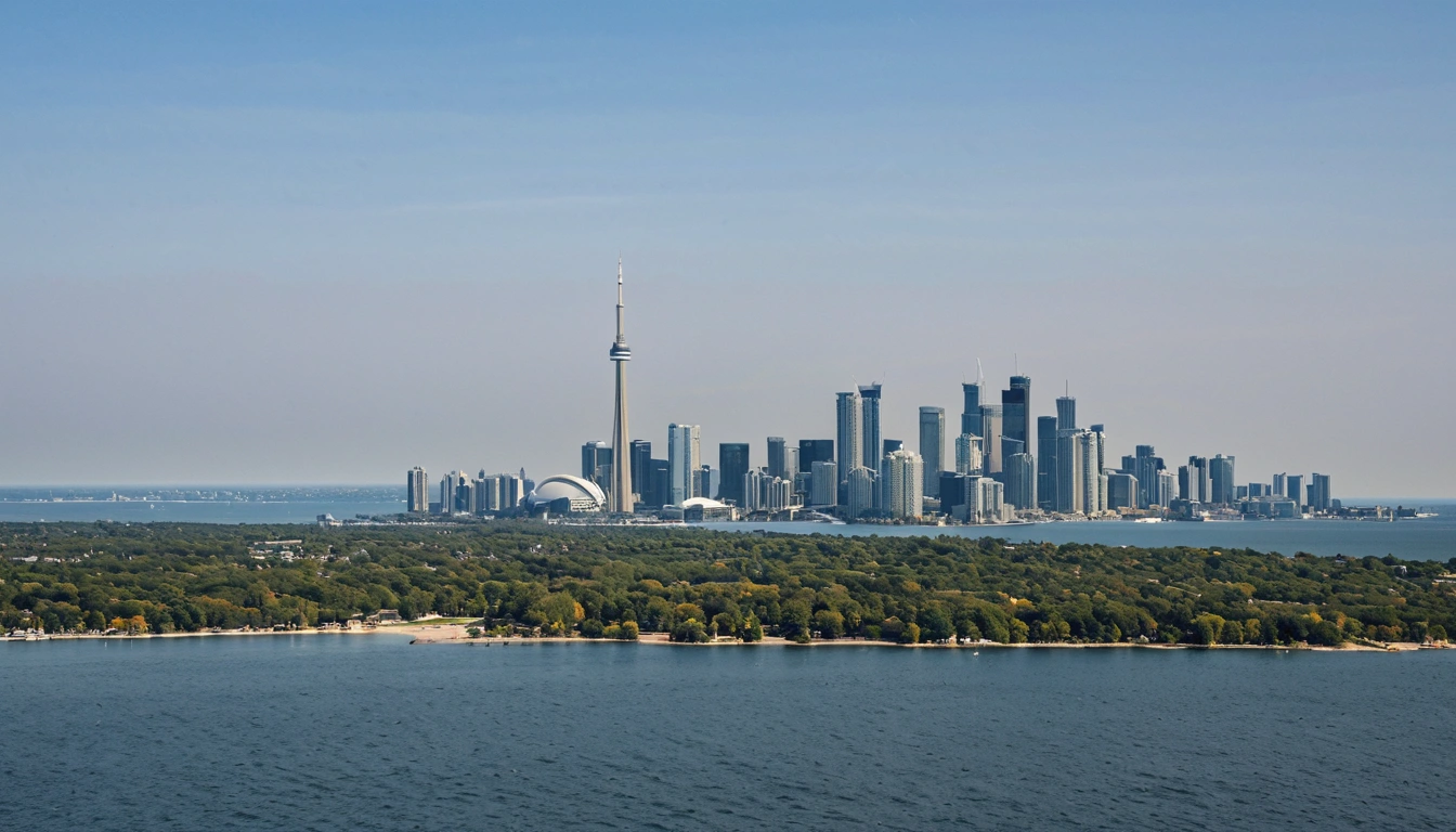 Toronto wate aerial view of lake ontario 1